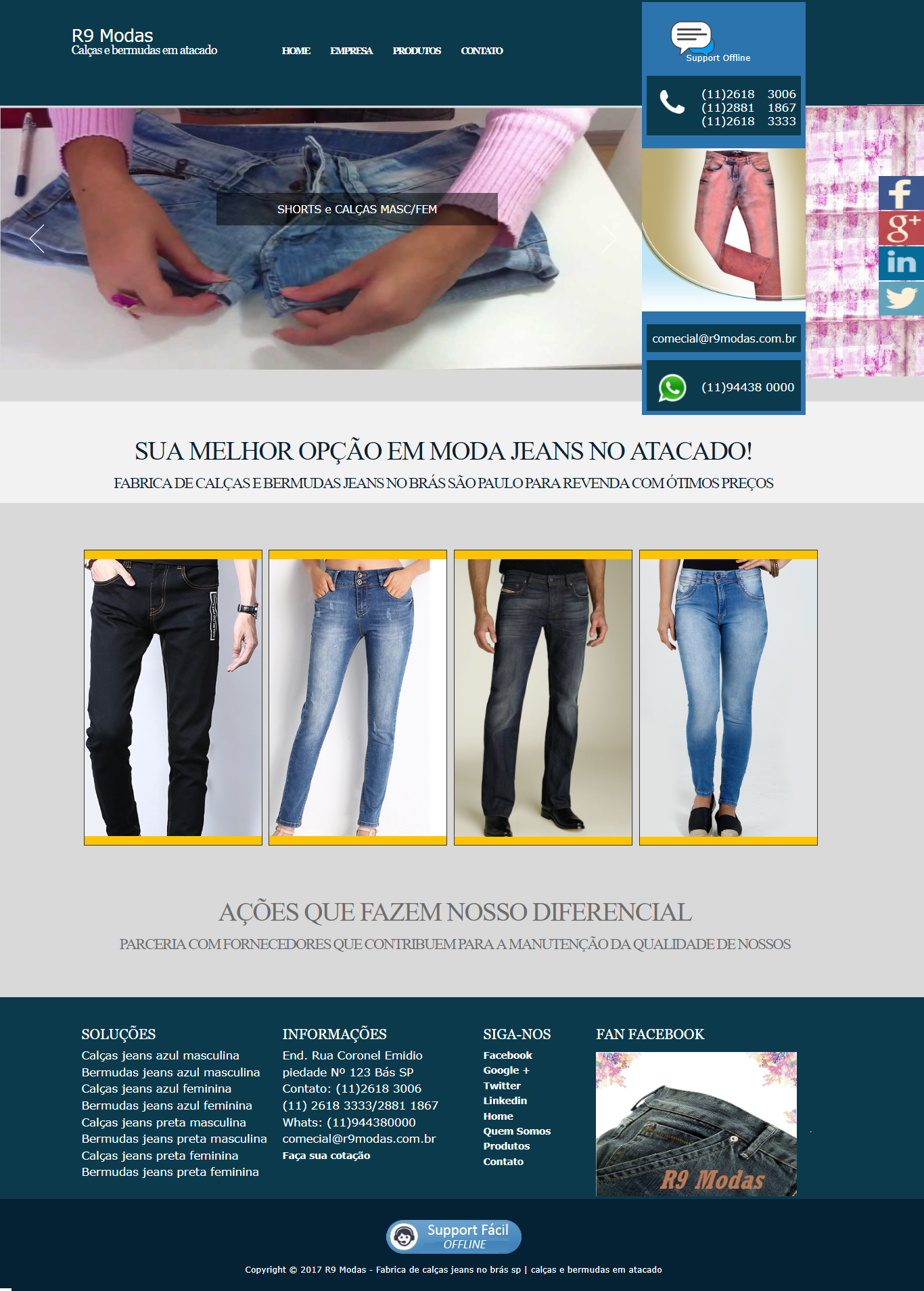 Sites modernos excelente layout para confeces e lojas