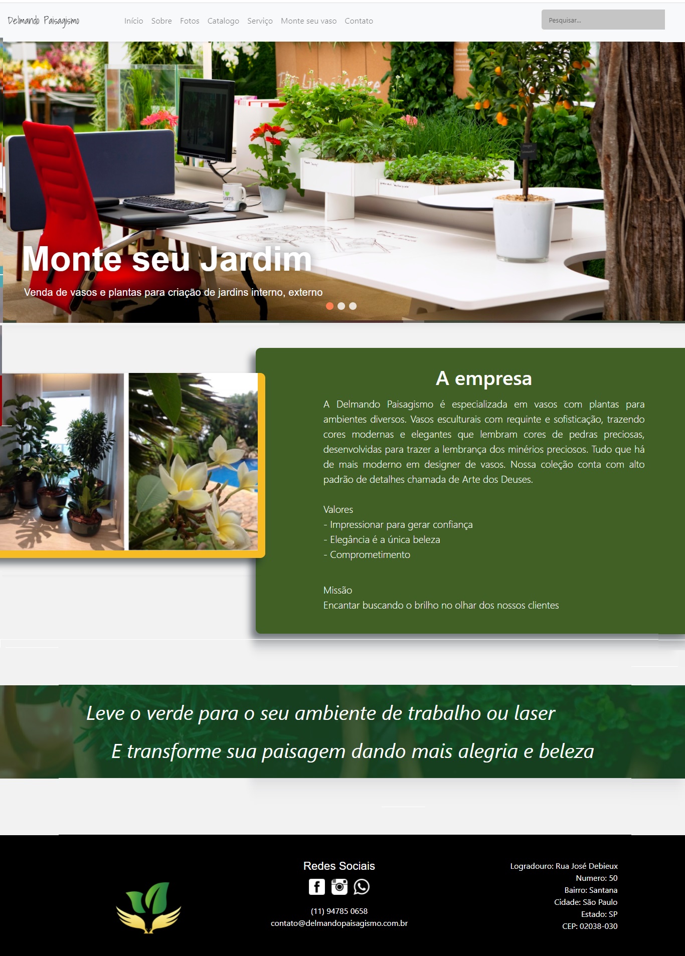 Layout de sites para empresas modelos para servio terceirizados